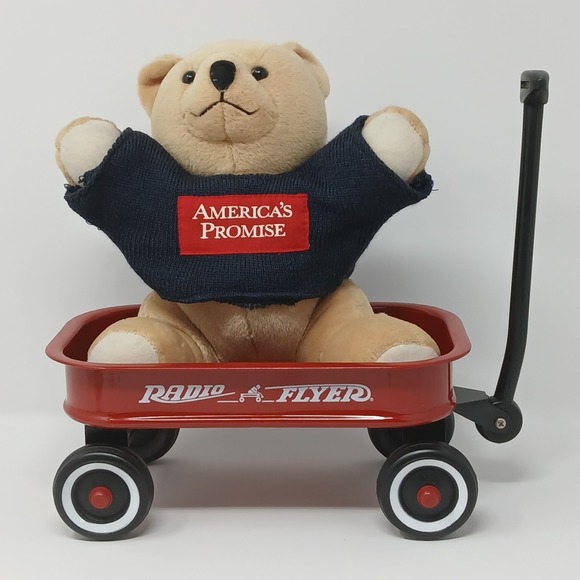 Radio Flyer Other - Radio Flyer Red Wagon Metal Decorative Small Toy Model Collectible Vintage Plush